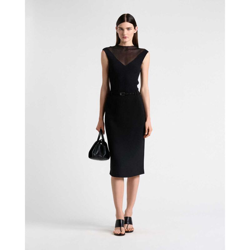 Cue Recycled Crepe Pencil Skirt image number 3